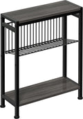 End Table for Small Space, 3-Tier Narrow Side Table by HOME