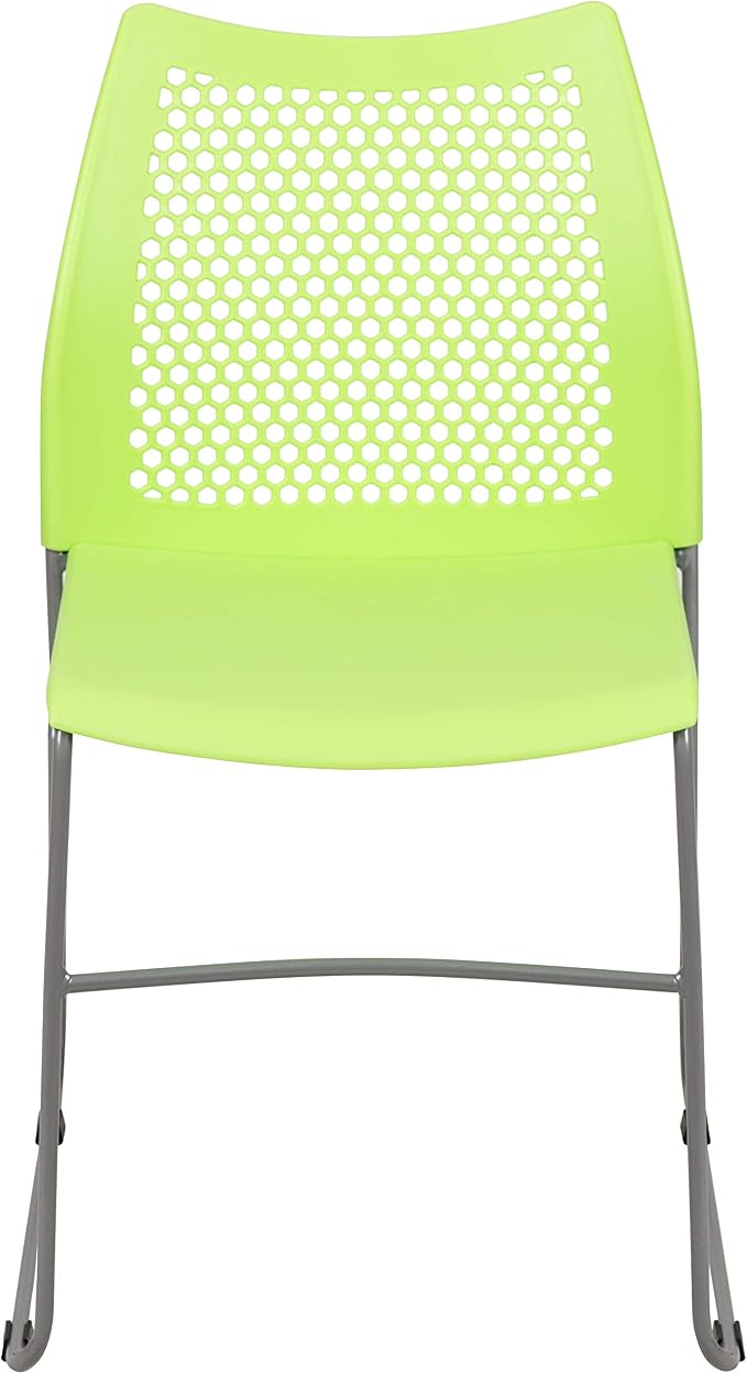 Flash Furniture HERCULES Series 661 lb. Capacity Green Stack Chair - Image 9
