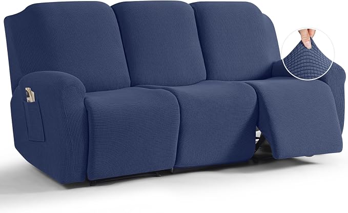 TAOCOCO Recliner Sofa Covers 8-Pieces Stretch Large Couch Covers by TAOCOCO