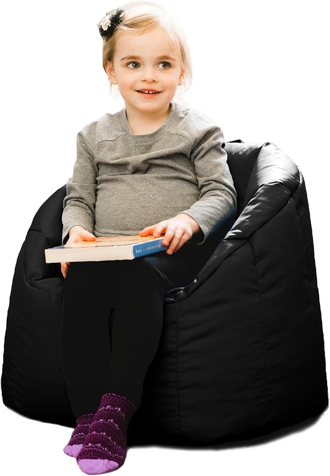 Big Joe Milano Kid's Smartmax Black Beanbag Chair by BigJoe