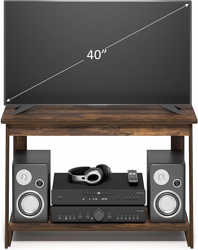 Furinno Beginning TV Stand, 2-Tier Rectangular Entertainment Center - Image 5