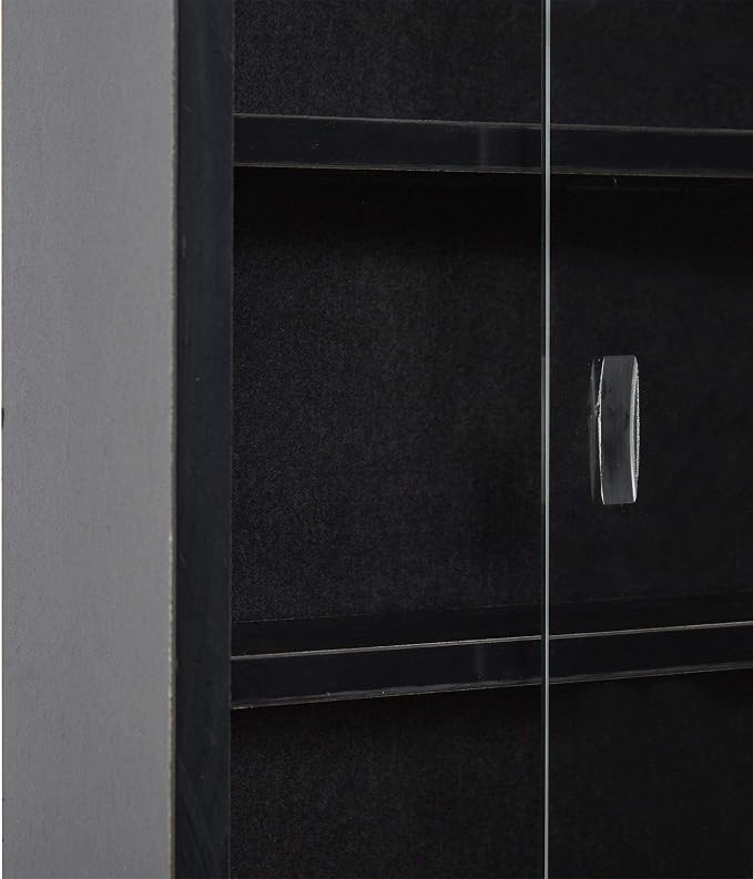 HOMCOM 5-Tier Display Cabinet, Glass Door Cabinet - Image 9
