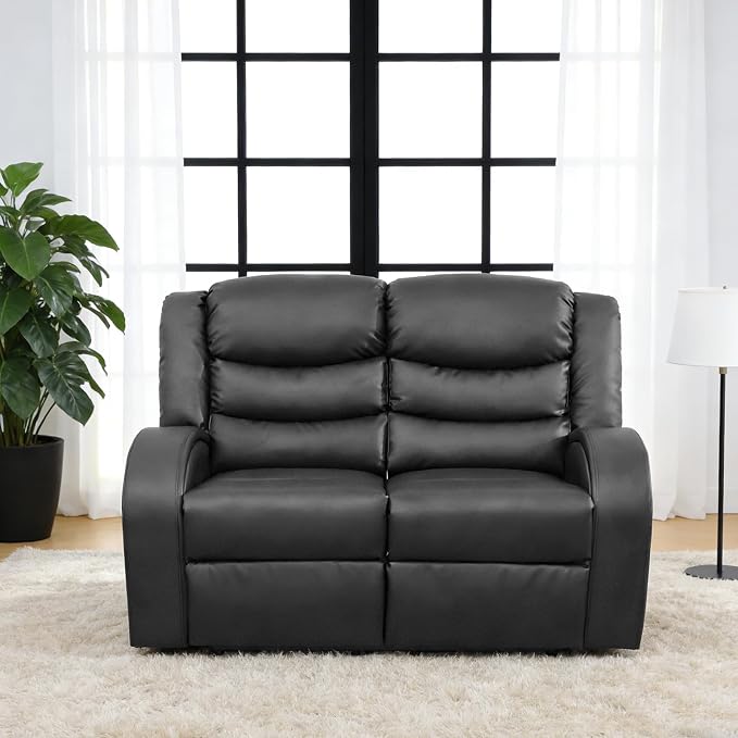 3-Piece Couch Living Room Furniture Sets, Sectional Recliner Sofa Set, Leather by Unknown