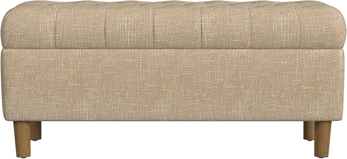 Homepop Home Decor | Tufted Ainsley Button Storage Ottoman Bench by HomePop