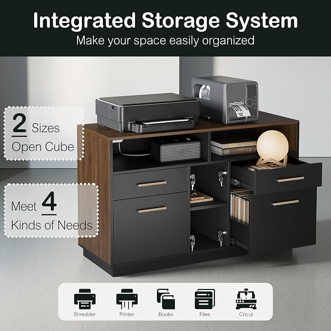 ModernMate Home Office Furniture Set, Mobile File Cabinet - Image 6