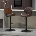 civama Brown Bar Stools Set of 2 by civama