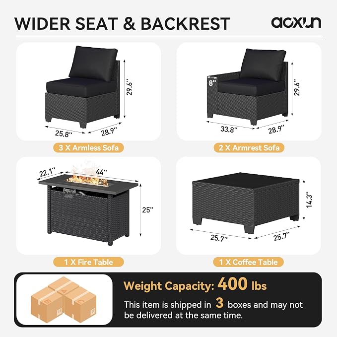Aoxun Outdoor Patio Furniture Set - Image 2