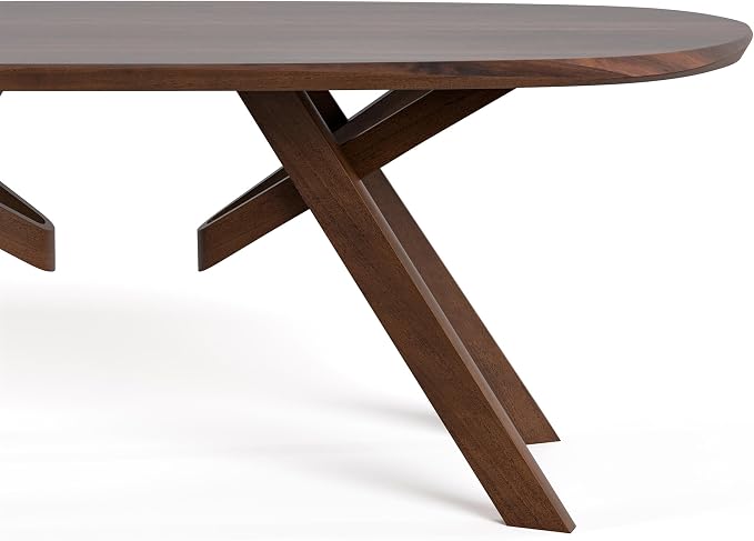 Furniture of America Nazaen VI 82.5" Mid-Century Modern Solid Wood Live Edge - Image 9