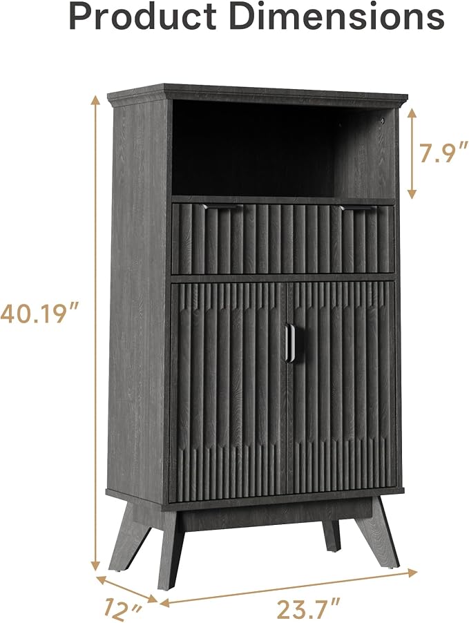 Fatmok Buffet Cabinet with Storage, Wood Buffet Sideboard Console Table - Image 2