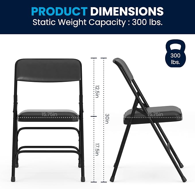 Flash Furniture Hercules Series Metal Folding Chairs - Image 2