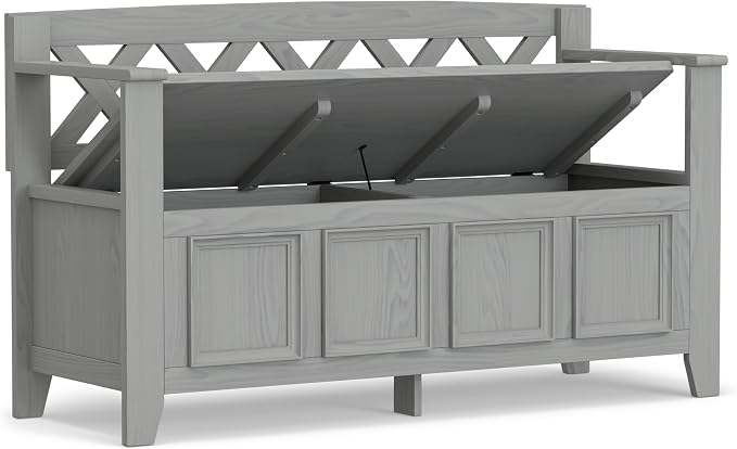 SIMPLIHOME Amherst Entryway Storage Bench - Image 4