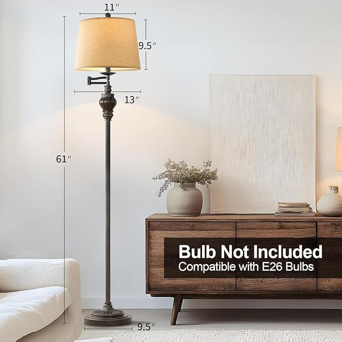 G-SAFAVA 61" Vintage Floor Lamp - Image 4