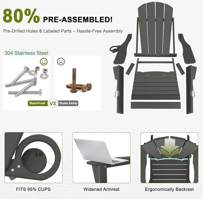 Plastic Adirondack Chair - Image 7