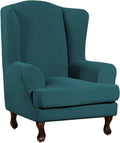 Turquoize Wingback Chair Covers 2 Piece Wing Chair Slipcover Stretch Slipcovers by Turquoize