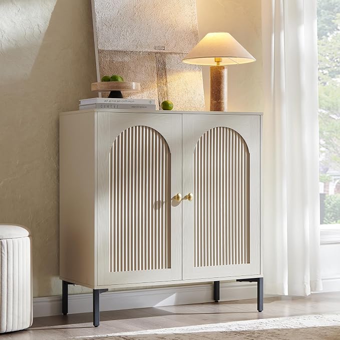 IFBUY Modern Sideboard Buffet Cabinet, Wooden Modular Coffee Bar Cabinets by IFBUYFarmhouseFurniture