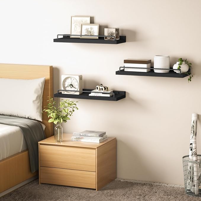 RYOFOBETTO Floating Shelves for Wall Decor Bathroom Shelves Over Toilet - Image 5