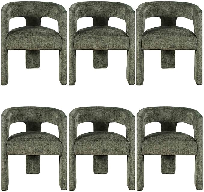 Jofran Gwen Jacquard Upholstered Accent Chair, Modern Luxury Plush Sculptural by Jofran+Inc.