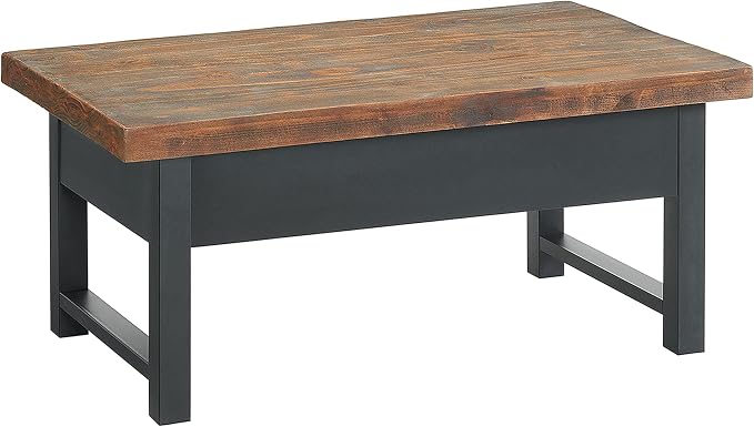 Alaterre Furniture Pomona Living Room 42 Inch Lift Top Solid Wood Coffee Table - Image 9