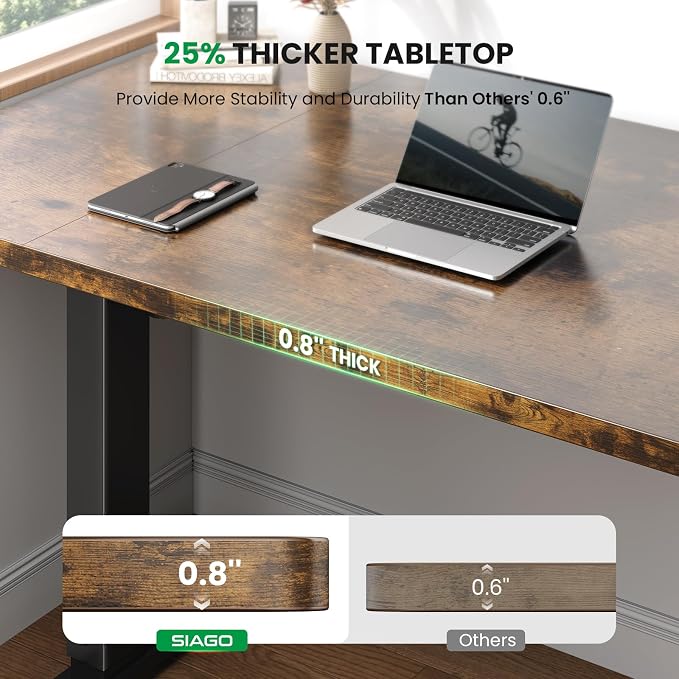 SIAGO Electric Standing Desk Adjustable - Image 3
