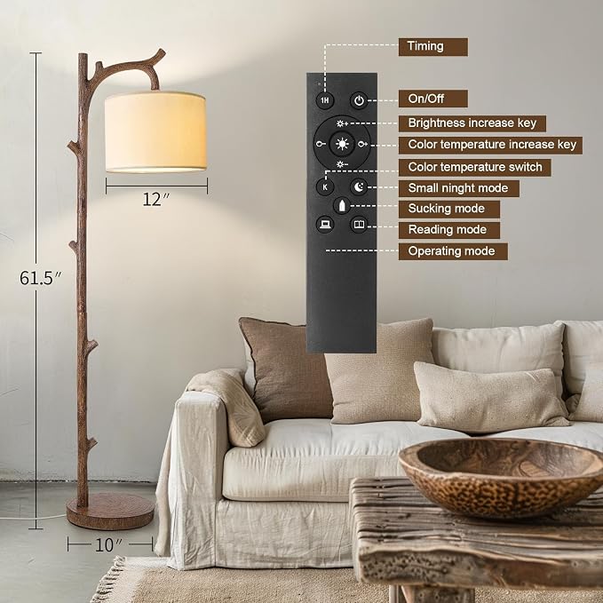 OYEARS Retro Farmhouse Floor Lamp - Image 6