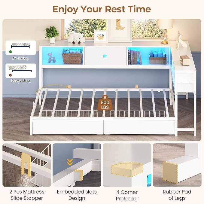 Hasuit Corner Twin Bed Frame - Image 8