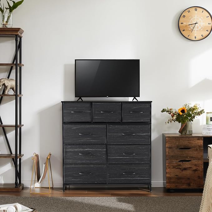 DUMOS 9 Drawer Dresser for Bedroom, Fabric Storage Organizer - Image 2