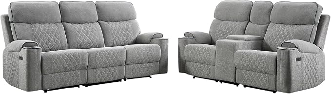 HAOMARKETS 2-Piece Power Recliner Sofa Set - Image 8