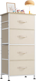 WLIVE Dresser with 4 Drawers, Storage Tower, Organizer Unit, Fabric Dresser by WLIVE
