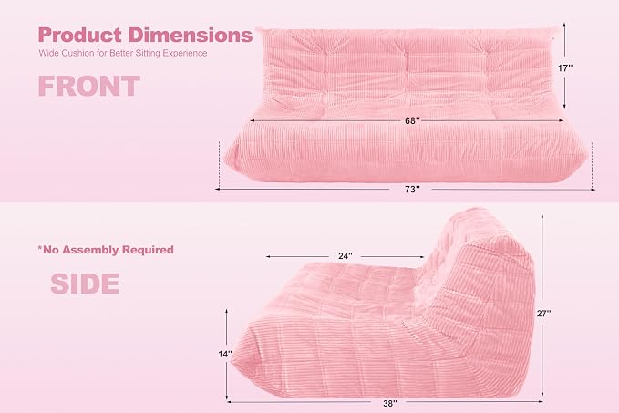 Bean Bag Chair, Giant Beanbag Chairs - Image 2