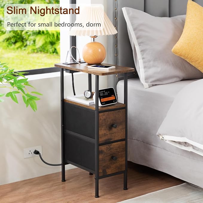 LOAKEKEL Narrow Nightstand - Image 9