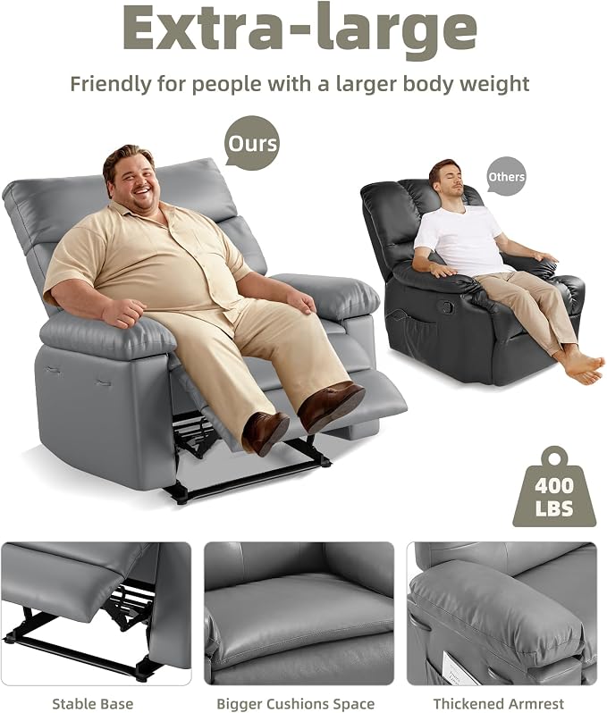GarveeHome Oversized Recliner Chair - Image 3