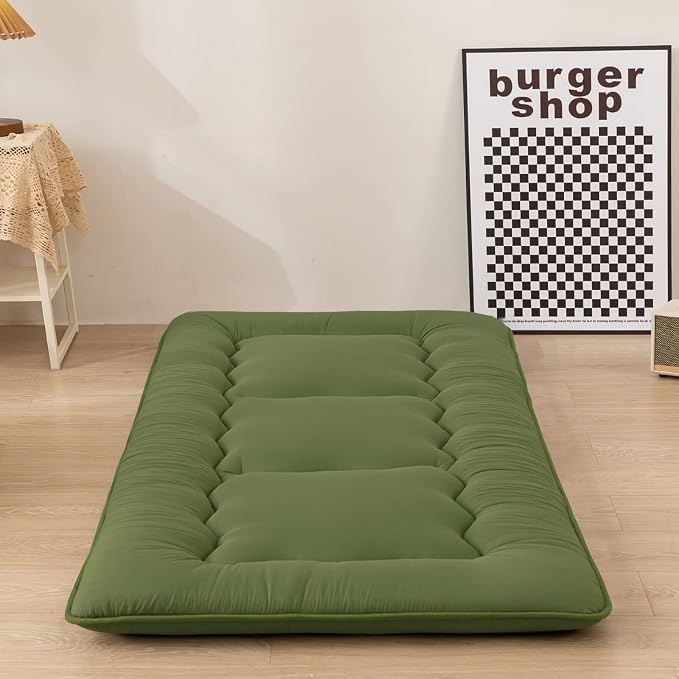MAXYOYO Cot Japanese Floor Futon Mattress, Single Size Tatami Mat Sleeping Pad by MAXYOYO
