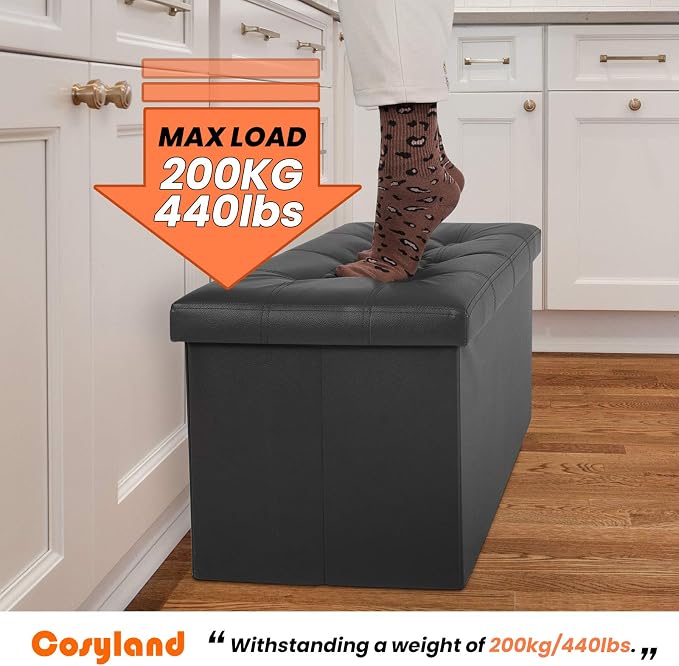 COSYLAND Ottoman Bench with Storage - Image 5