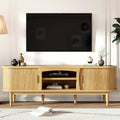 Decofy Mid Century TV Stand for TVs up to 80 Inches, Entertainment Center by Decofy