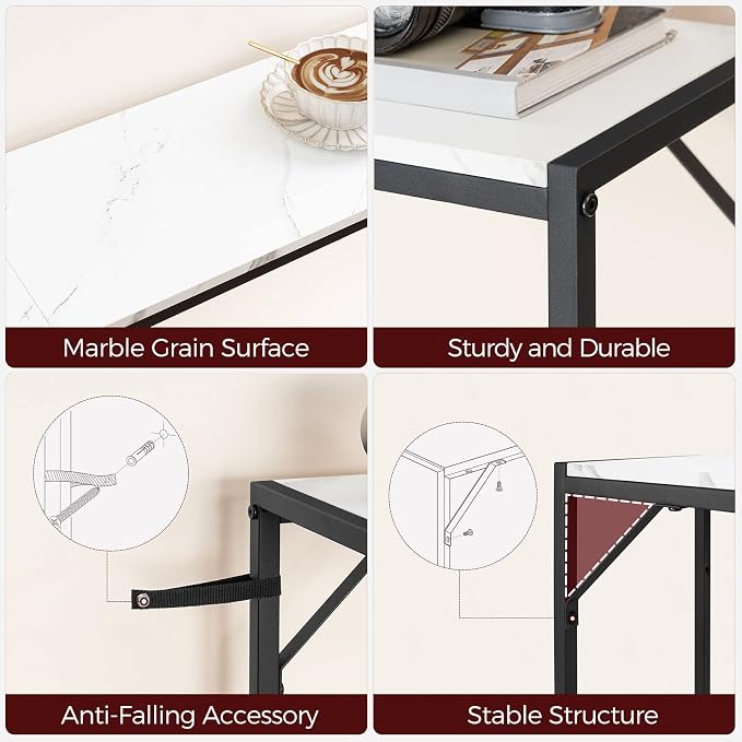 MAHANCRIS Console Table, Narrow Sofa Table Behind Couch, 43.3” Entrance Table - Image 7