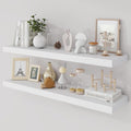 Acovy 36 Inch Floating Shelves, 9.3" Deep Floating Shelf Wall Mounted, Rustic by Acovy