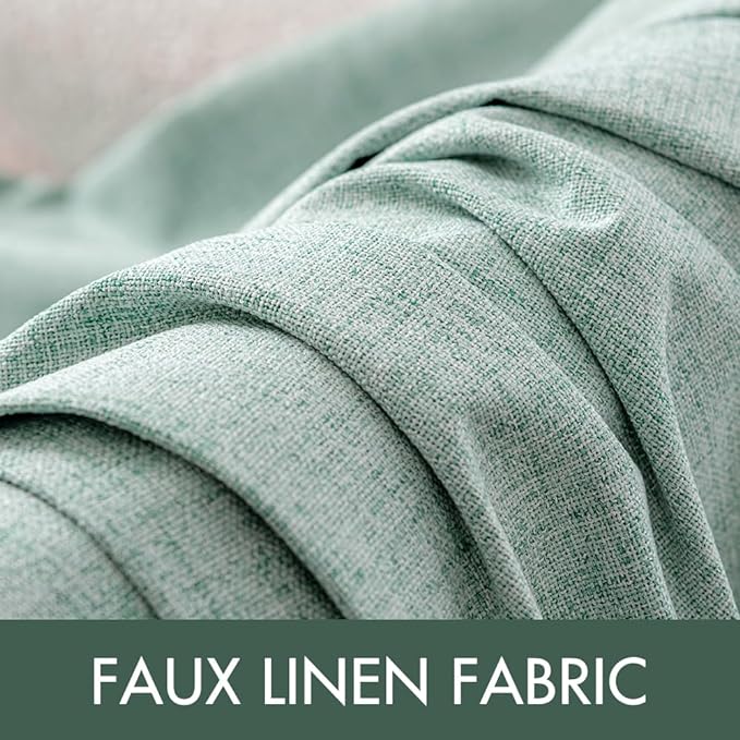 MIULEE Linen Texture 90 Inches Curtains - Image 5