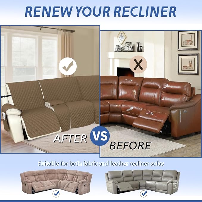 Arfntevss Recliner Sectional Couch Covers 1OO% Waterproof L Shape Sofa Cover - Image 6
