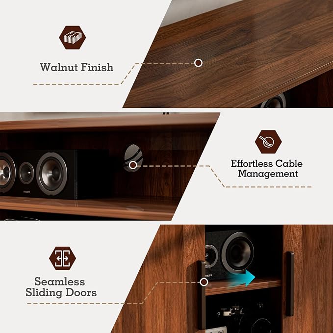 ZttRiee TV Stand for TVs up to 60 Inch, Entertainment Center - Image 5