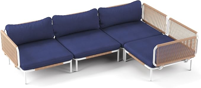 Crestlive Products Outdoor Patio Furniture Set, 4 Seater Modular Oversized - Image 2