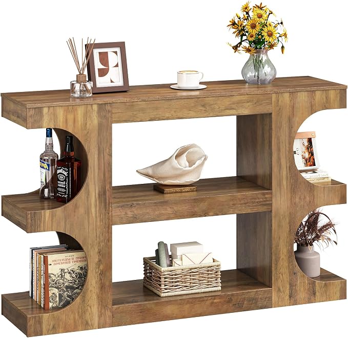 Tohomeor Console Tables for Entryway 47.24-Inch, Wooden Sofa Table Behind The - Image 8