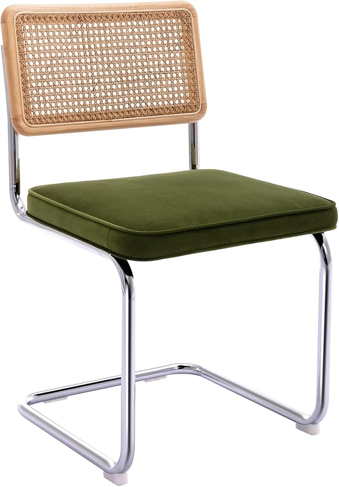Zesthouse Mid Century Modern Dining Chairs Set of 4, Natural Rattan Dining - Image 9