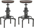 Topower Antique Vintage Industrial Barstool Solid Wood Water Pipe Fire Hydrant by Topower