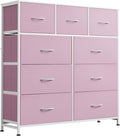 WLIVE 9 Drawer Dresser, Fabric Storage Tower by WLIVE