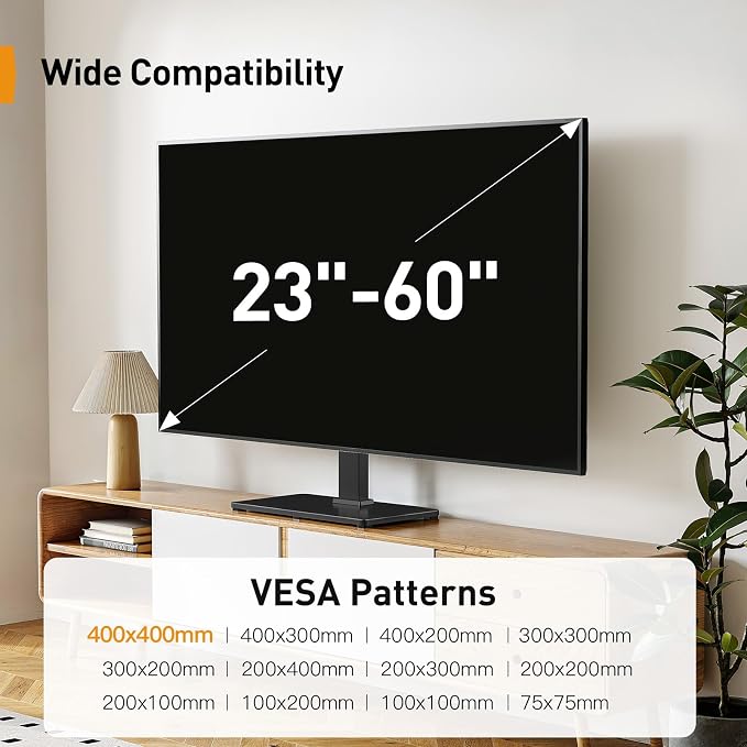 Perlegear Tabletop TV Stand, Universal TV Stand - Image 2