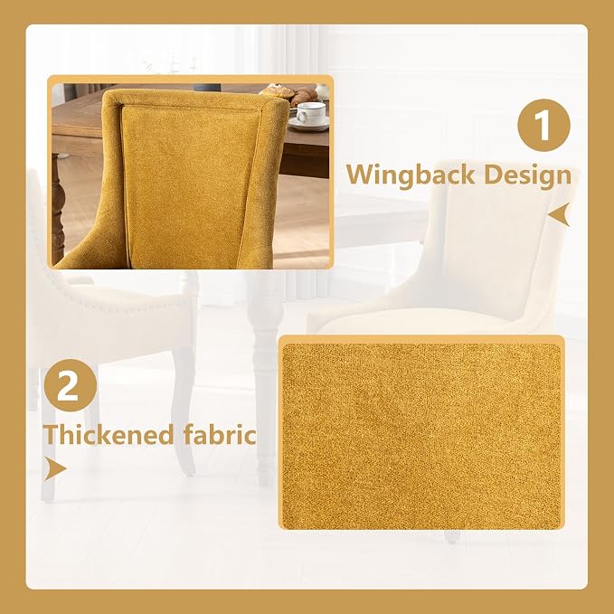 Modern Dining Chairs Set of 6, High Back Dining Chairs Side Chairs - Image 5