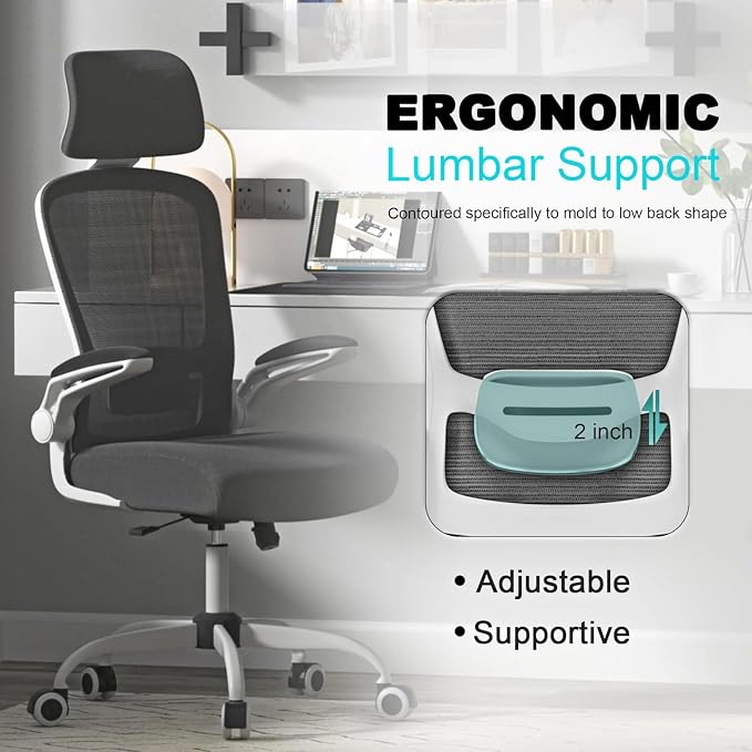 Mimoglad Office Chair, High Back Ergonomic Desk Chair - Image 3