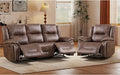EBELLO Faux Leather Manual Recliner Sofa Set, 1 Seat Reclining Chair and a 3 by EBELLO