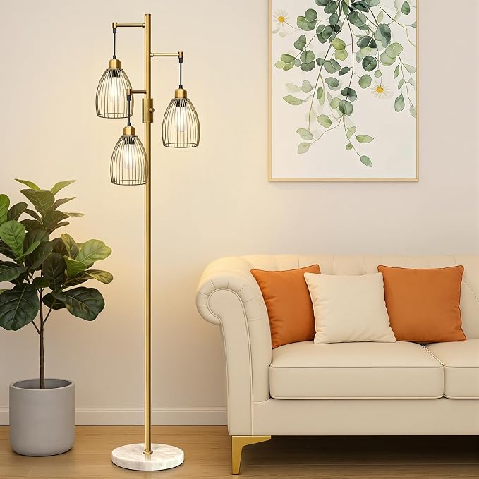 Torondo Dimmable Floor Lamps for Living Room, Industrial Standing Lamp - Image 7