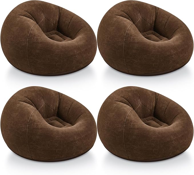 Realspring Inflatable Bean Bag Chairs Outdoor Blow up Camping Chairs Inflatable by Realspring